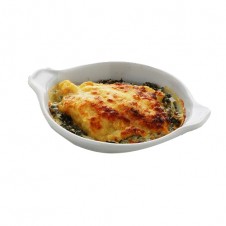 Sole Florentine with spinach and mushroom by Bizu